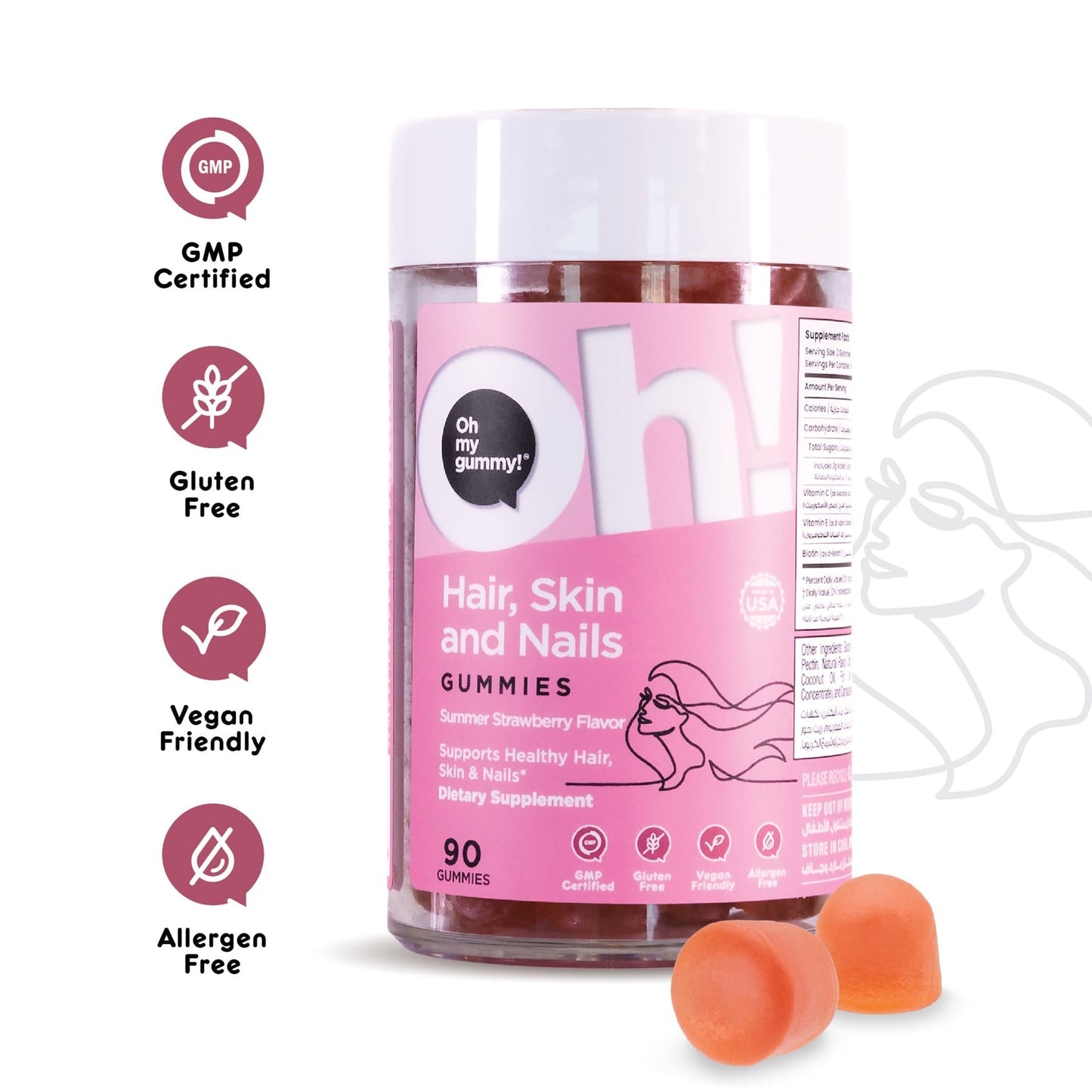 Oh My Oh! Hair, Skin and Nails Gummies