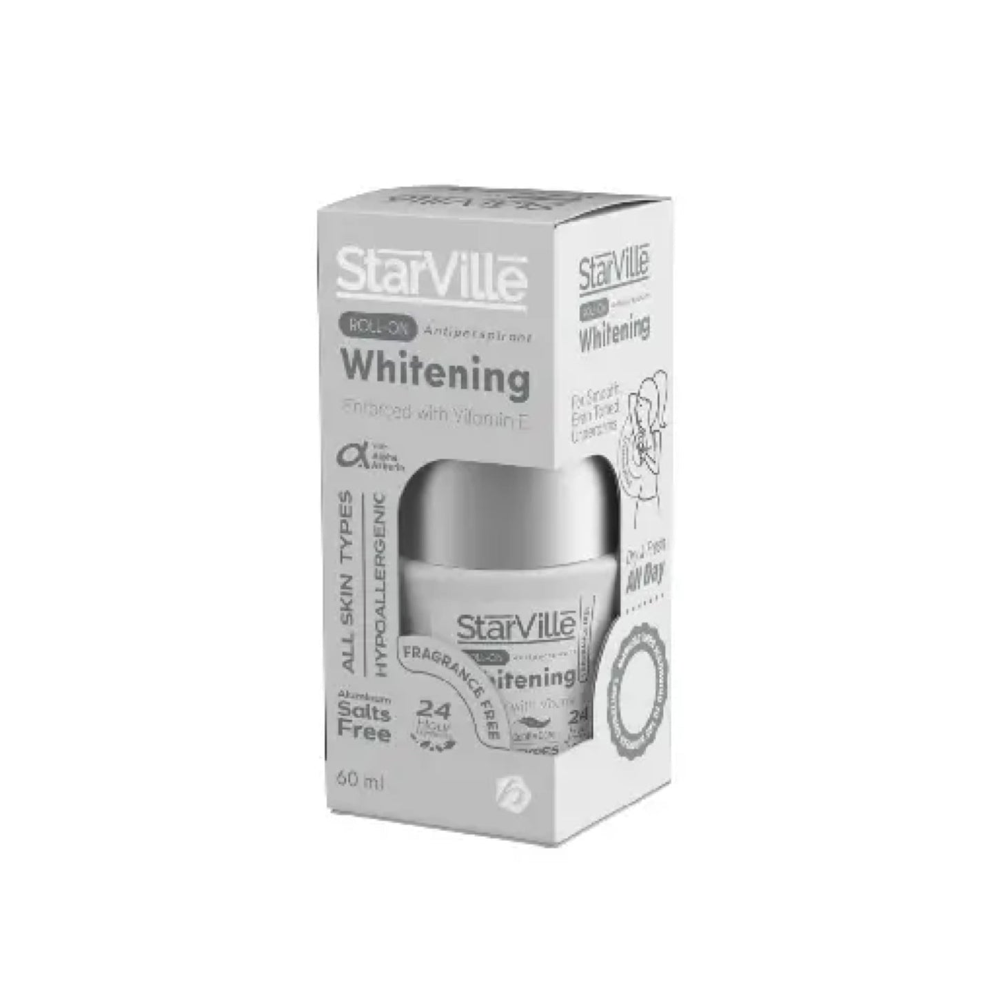 Starville Roll on Whitening Fragrance Free 60 Ml