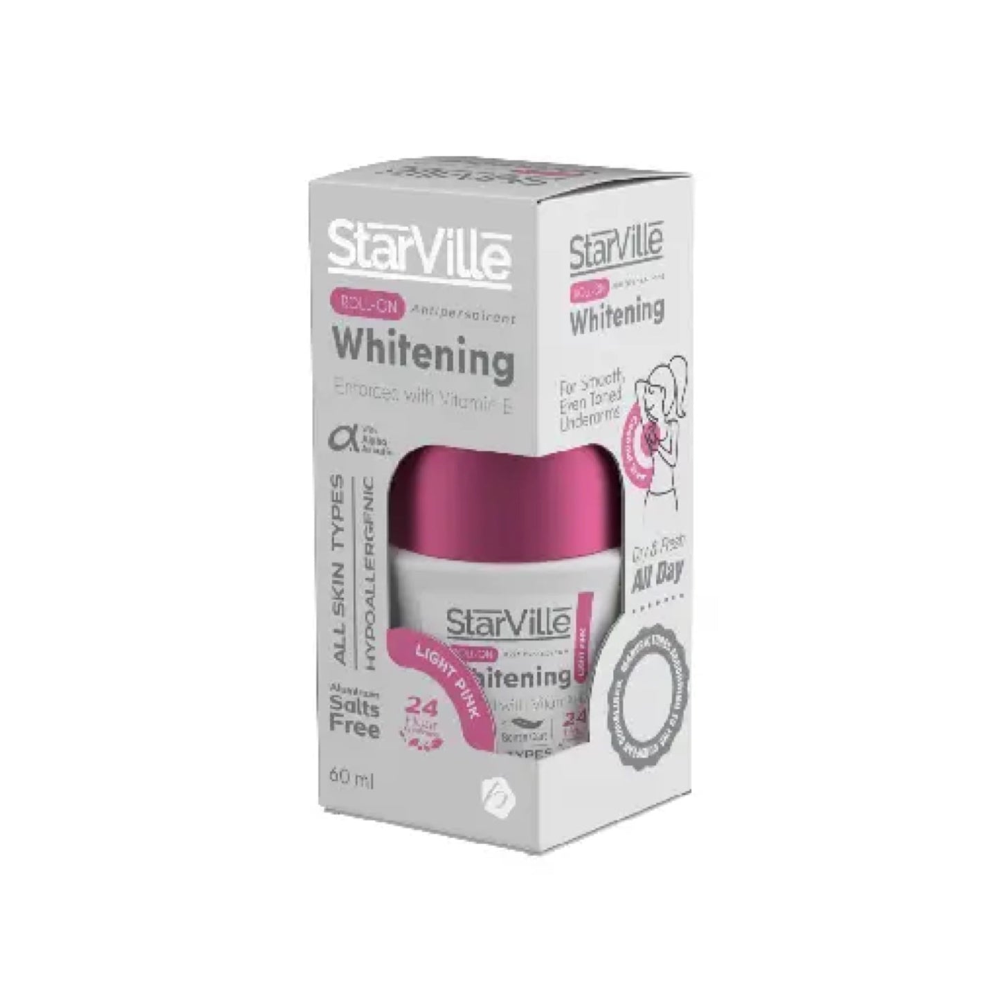 Starville Whitening Roll on Light Pink With Coconut Scent 60 Ml
