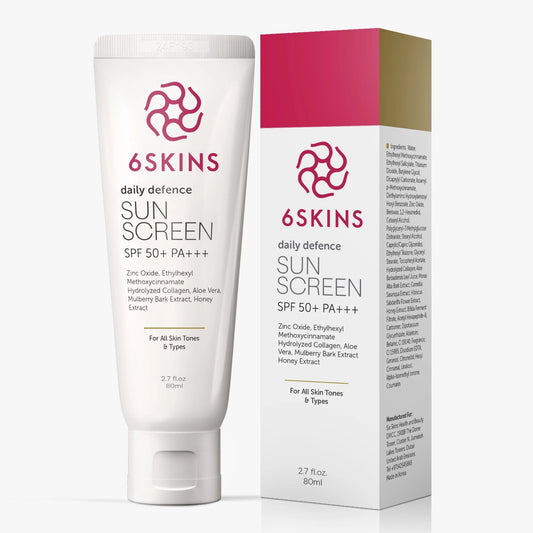 6skins Daily Defence Sunscreen Spf50 Pa++++ 80ml
