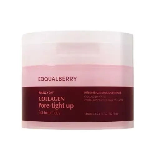 Eqqualberry Collagen Pore-tight Up Gel Toner Pads 140ml - 60pad