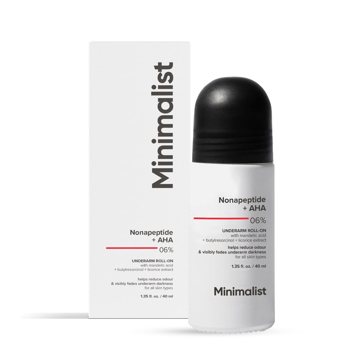 Minimalist Nonapeptide + AHA 06% Underarm Roll-On