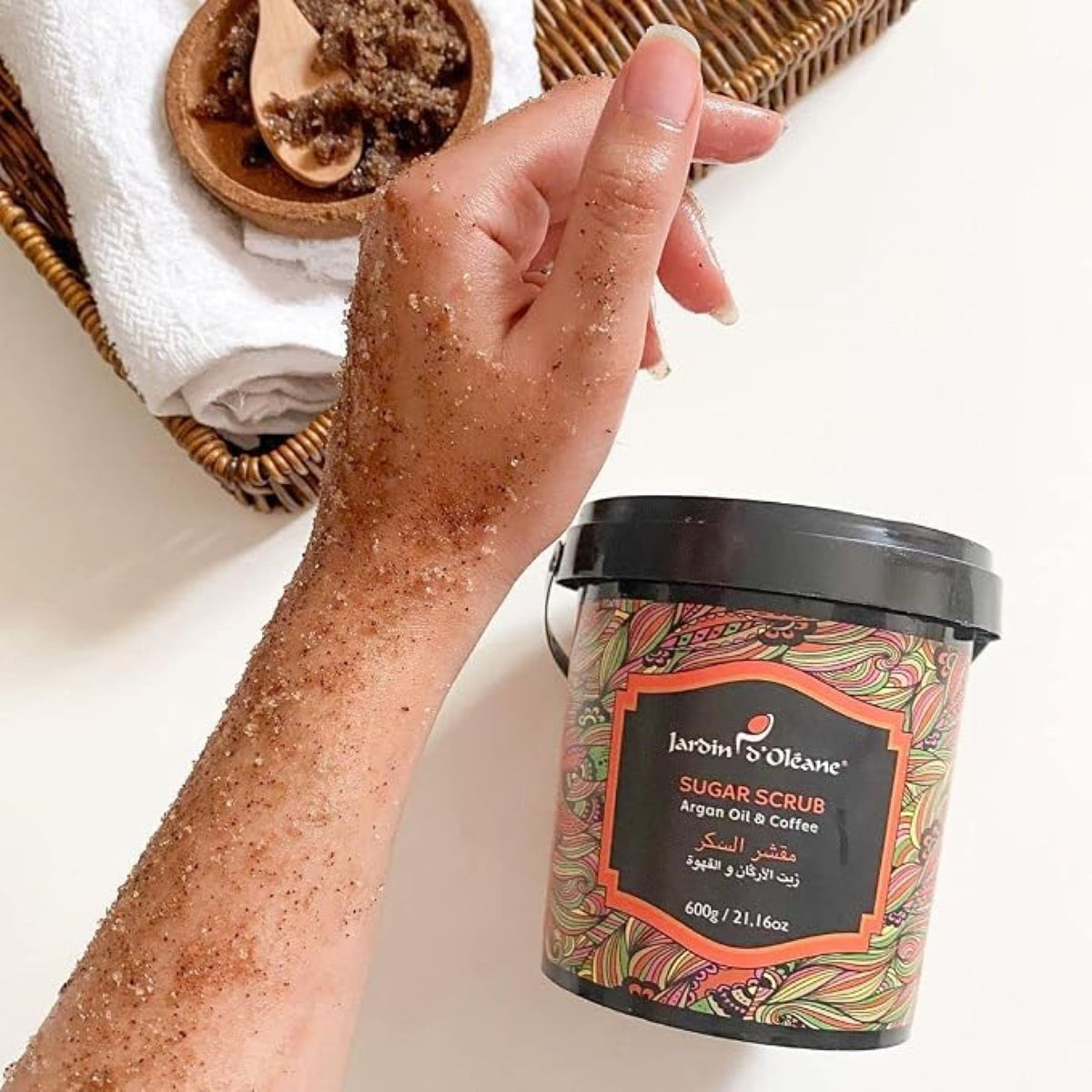 Jardin D'oleane Sugar Scrub Argan Oil & Coffee 600g