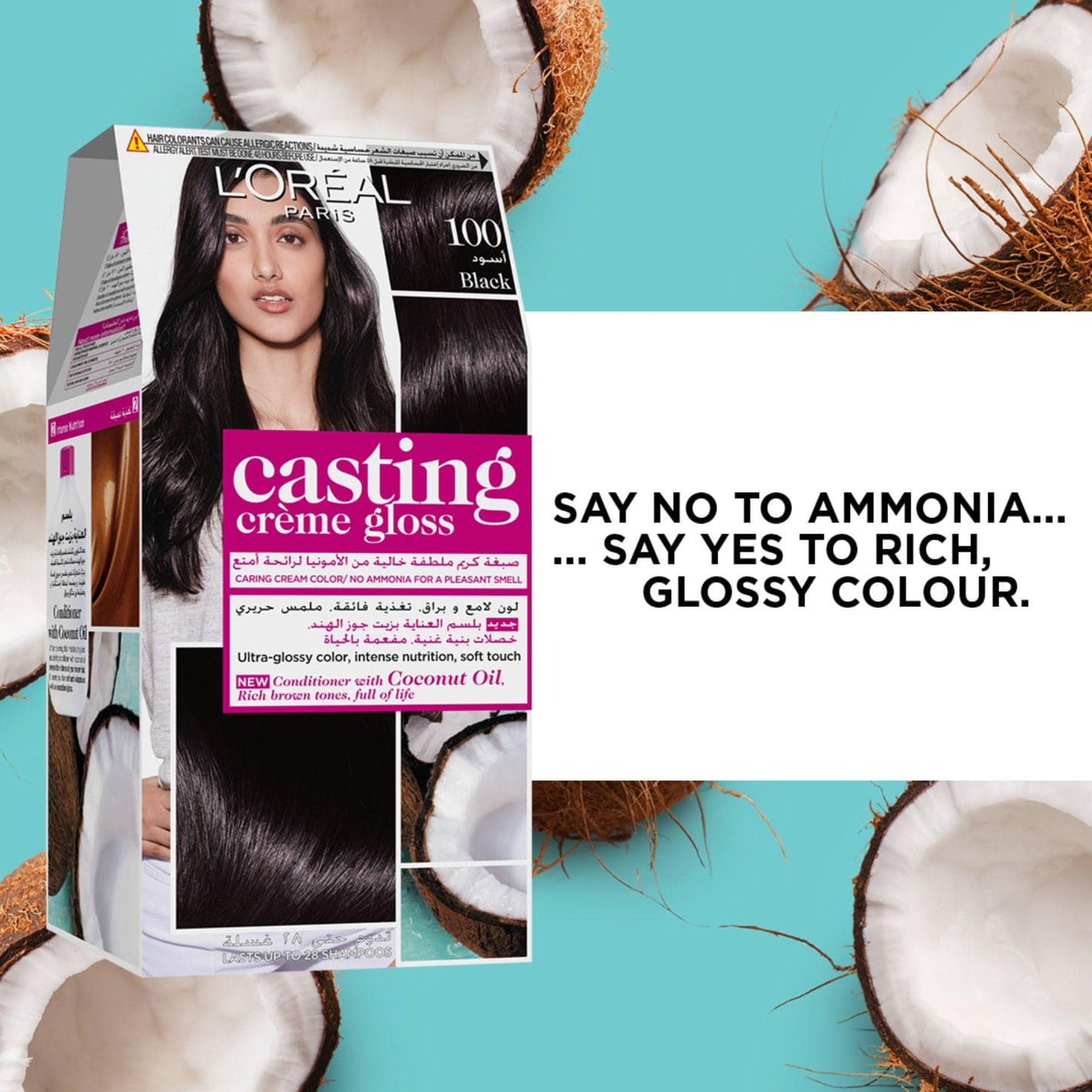 L'Oréal Paris Casting Cream Gloss 100 Black Licorice