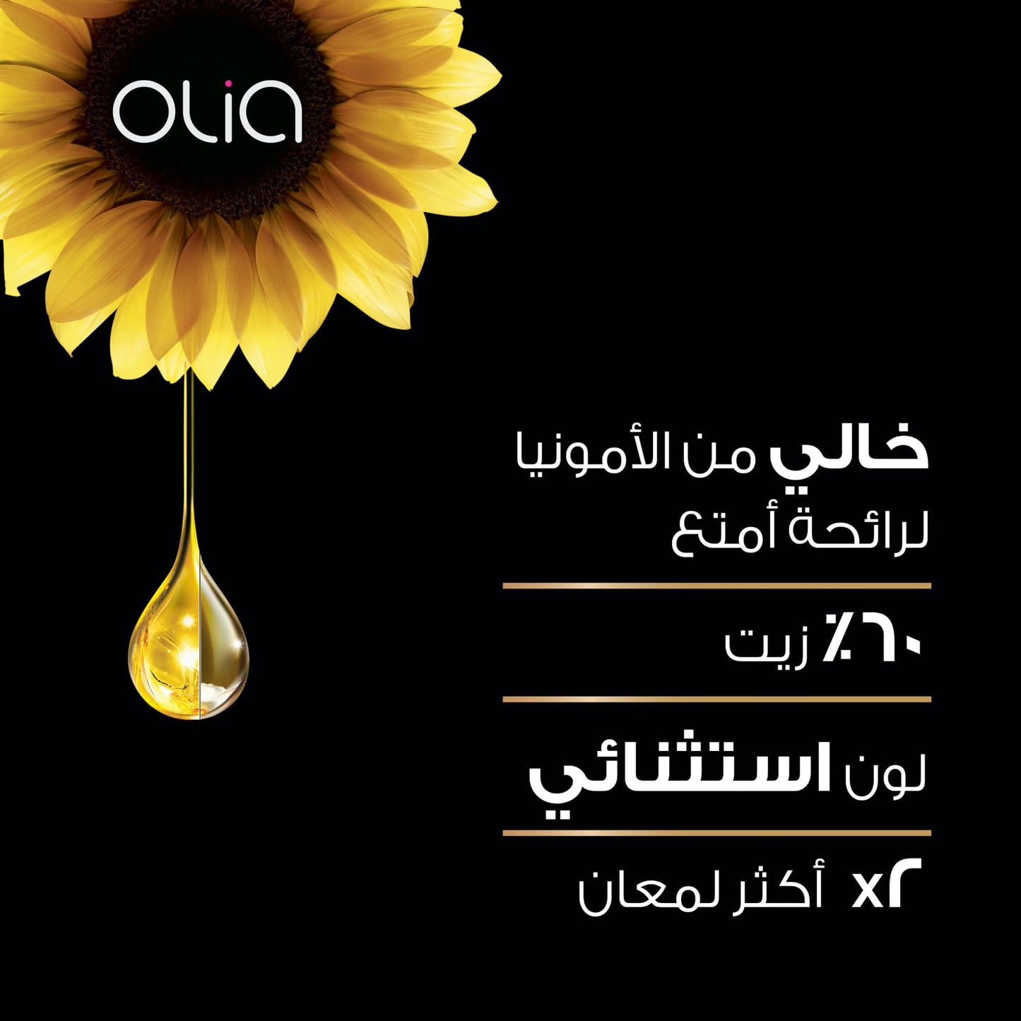 Olia No Ammonia Permanent Hair Colour 60ml 1.0 Deep Black