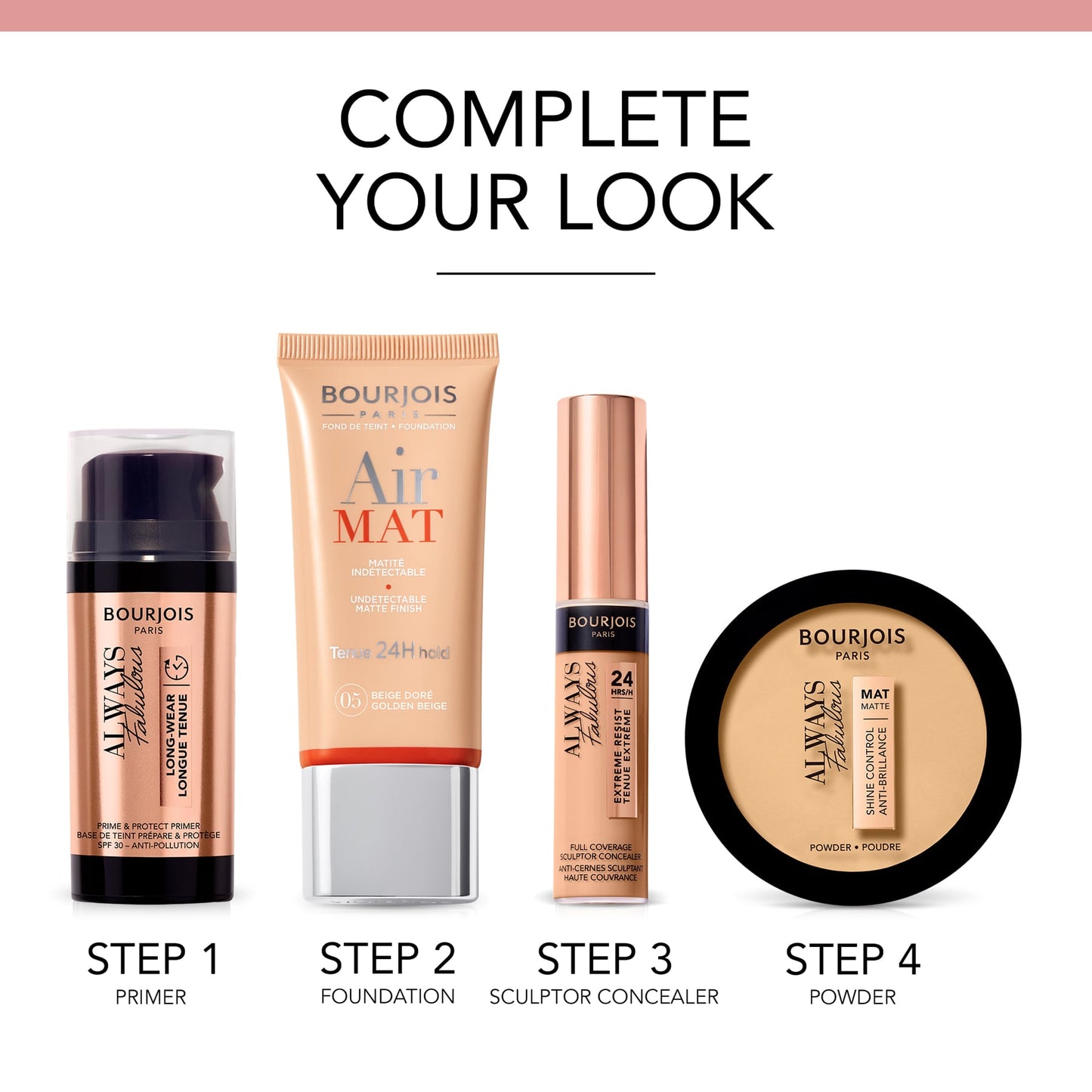 Bourjois Air Mat 24H Matte Finish Foundation 30ml 02 Vanilla|30ml