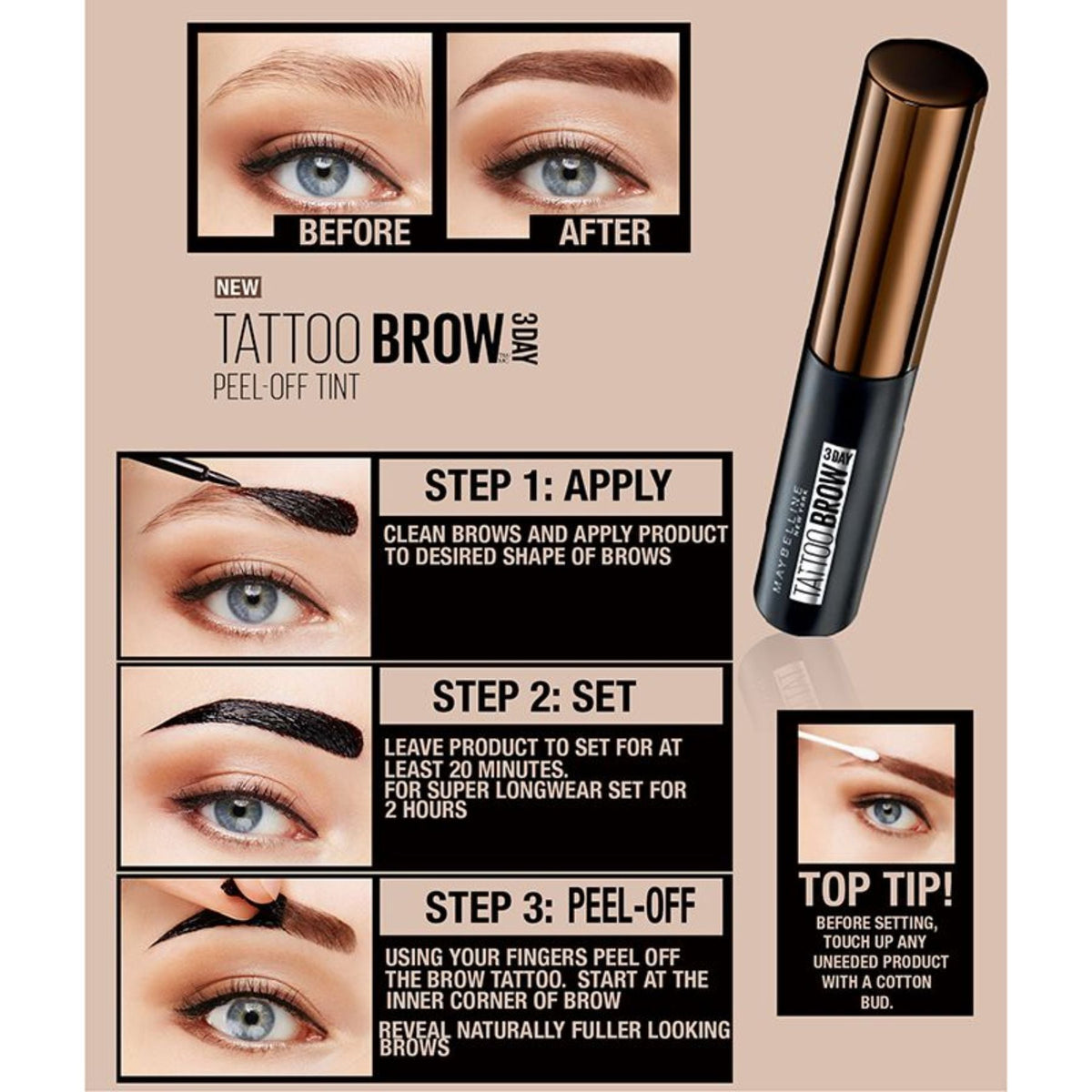 Tattoo Brow Peel Off Tint 4.6g