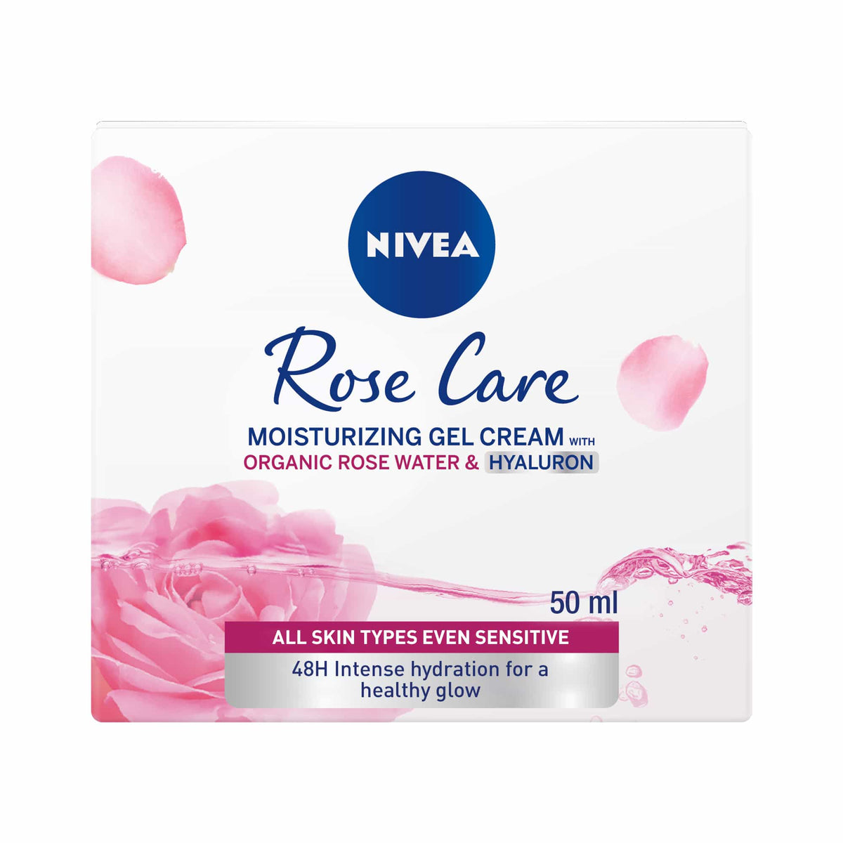 Nivea Rose Care Moisturising Gel Face Cream 50ml