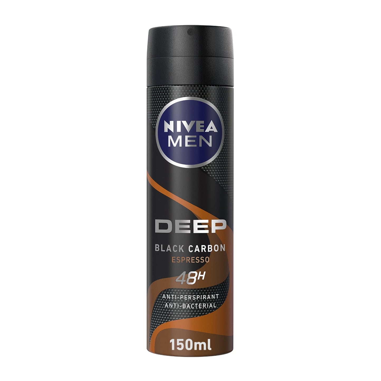 Men Deep Anti-Perspirant Deodorant Spray Black Carbon Espresso 150ml