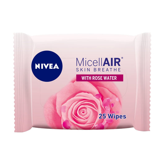 MicellAIR Skin Breathe Cleansing Makeup Removing Wipes Rose Water 25pcs