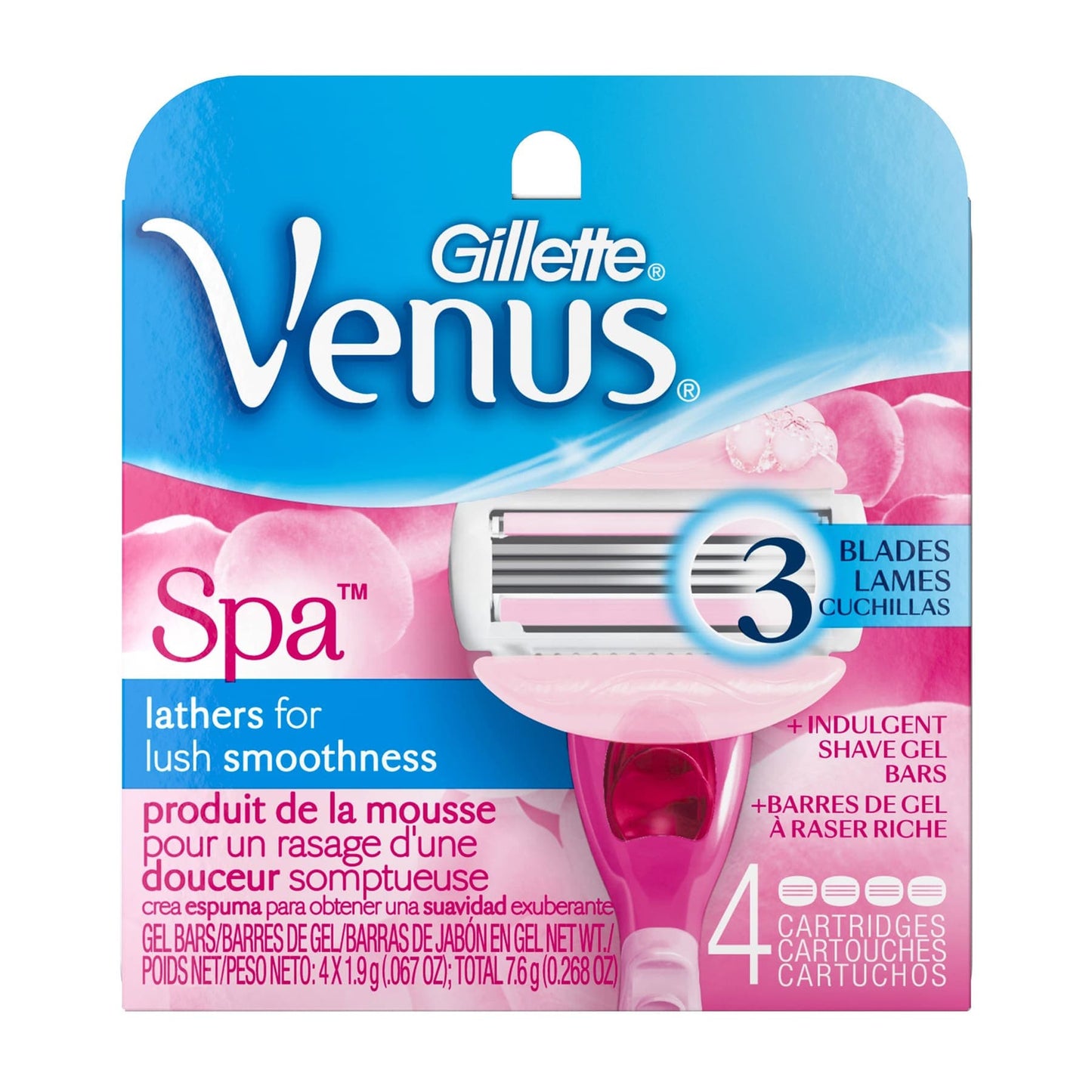 Spa Women's Razor Blade Refill 4pcs