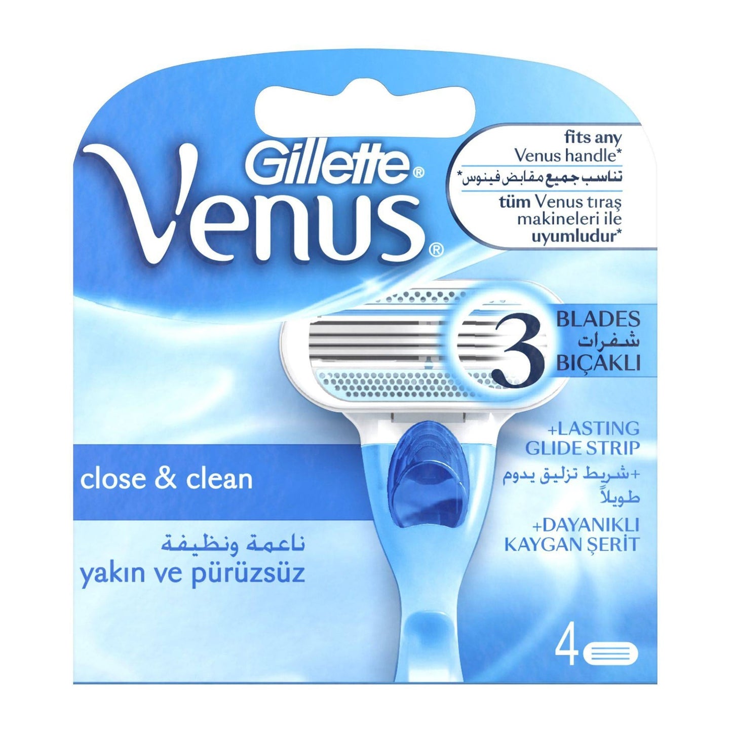 Close & Clean Women's Razor Blade Refill 4pcs