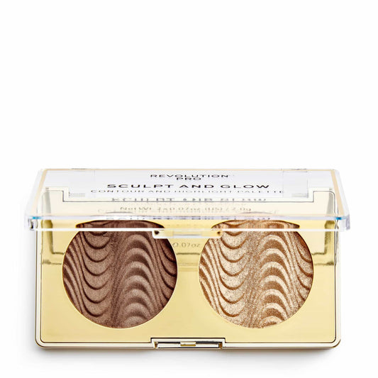 Sculpt and Glow Highlight & Contour Palette 4g Savanna Nights|2g x 2
