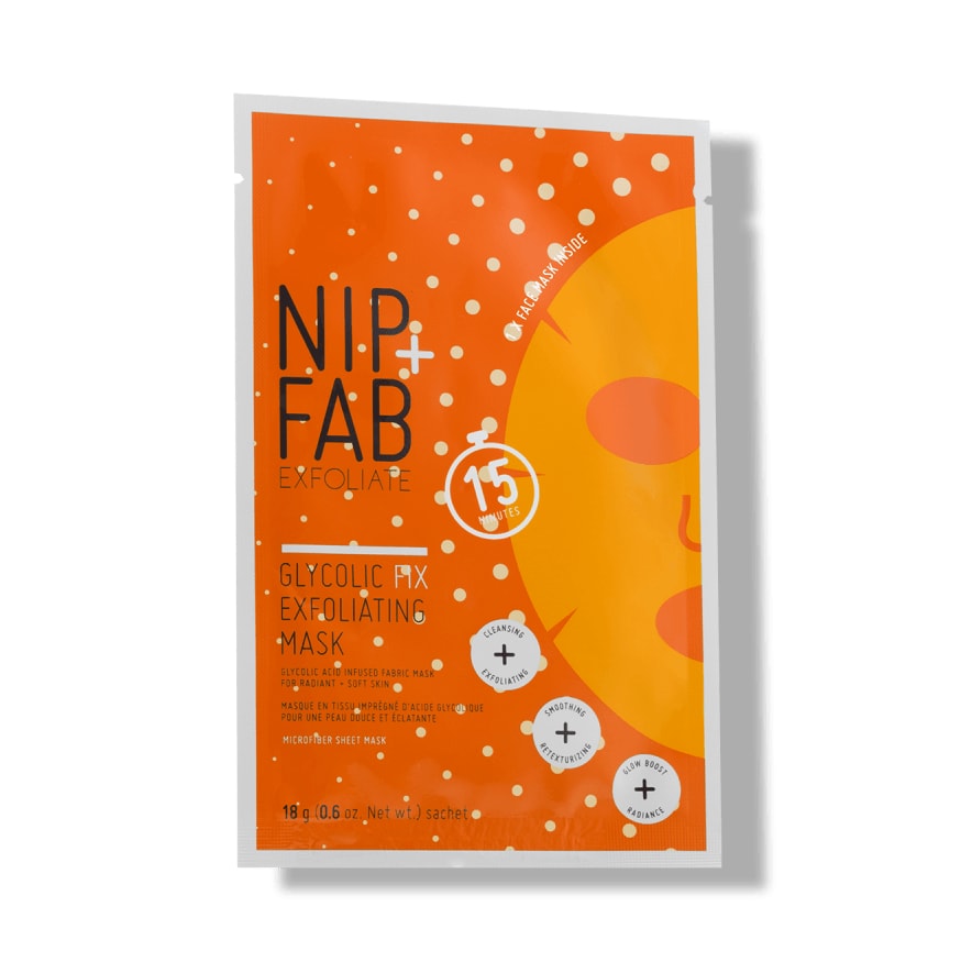 Nip+Fab Glycolic Fix Exfoliating Sheet Mask 1pc 18g