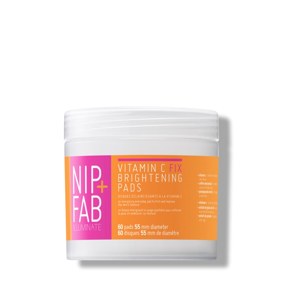 Nip+Fab Illuminate Vitamin C Fix Brightening Pads Wipes 60pcs 60x55 mm