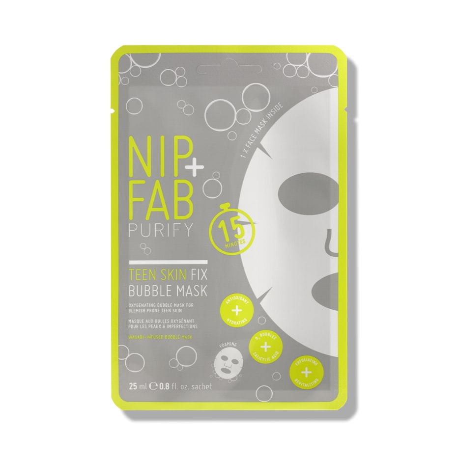 Nip+Fab Teen Skin Fix Bubble Sheet Mask 1pc 10g