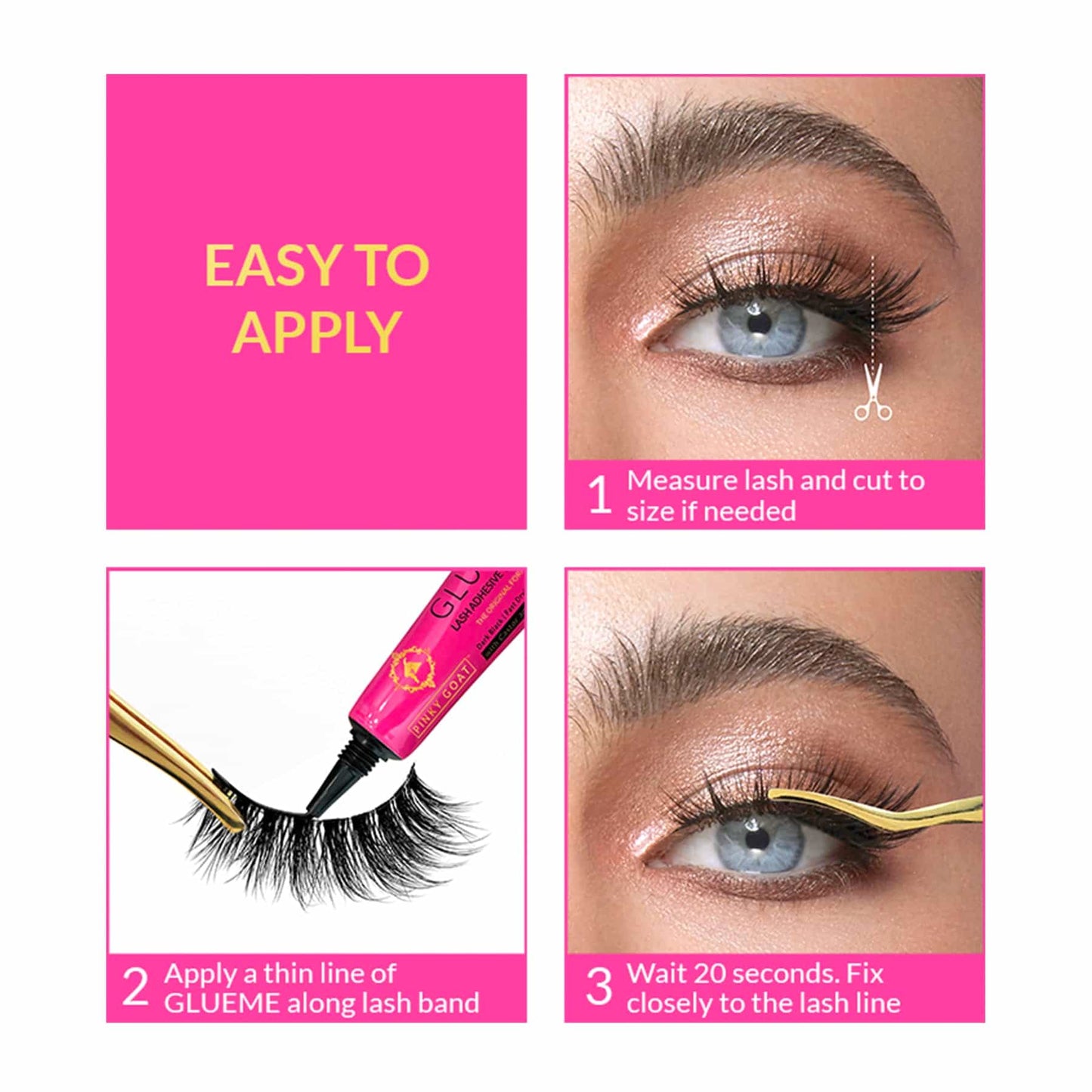 Pinky Goat Zara Volumising Vegan Lashes