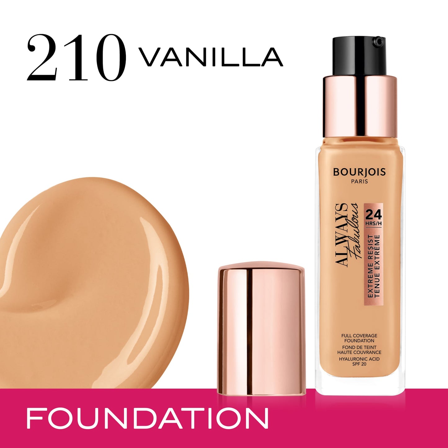 Always Fabulous Natural Finish Foundation 30ml 210 Vanilla|30ml