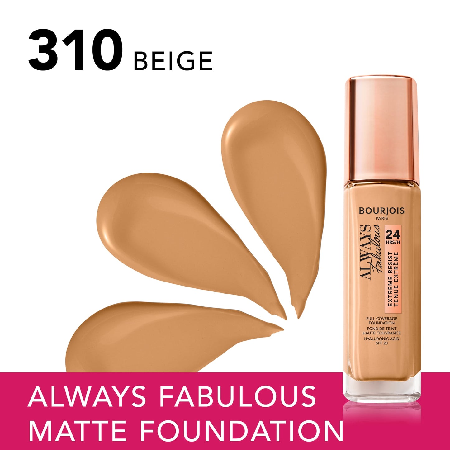 Always Fabulous Natural Finish Foundation 30ml 310 Beige|30ml