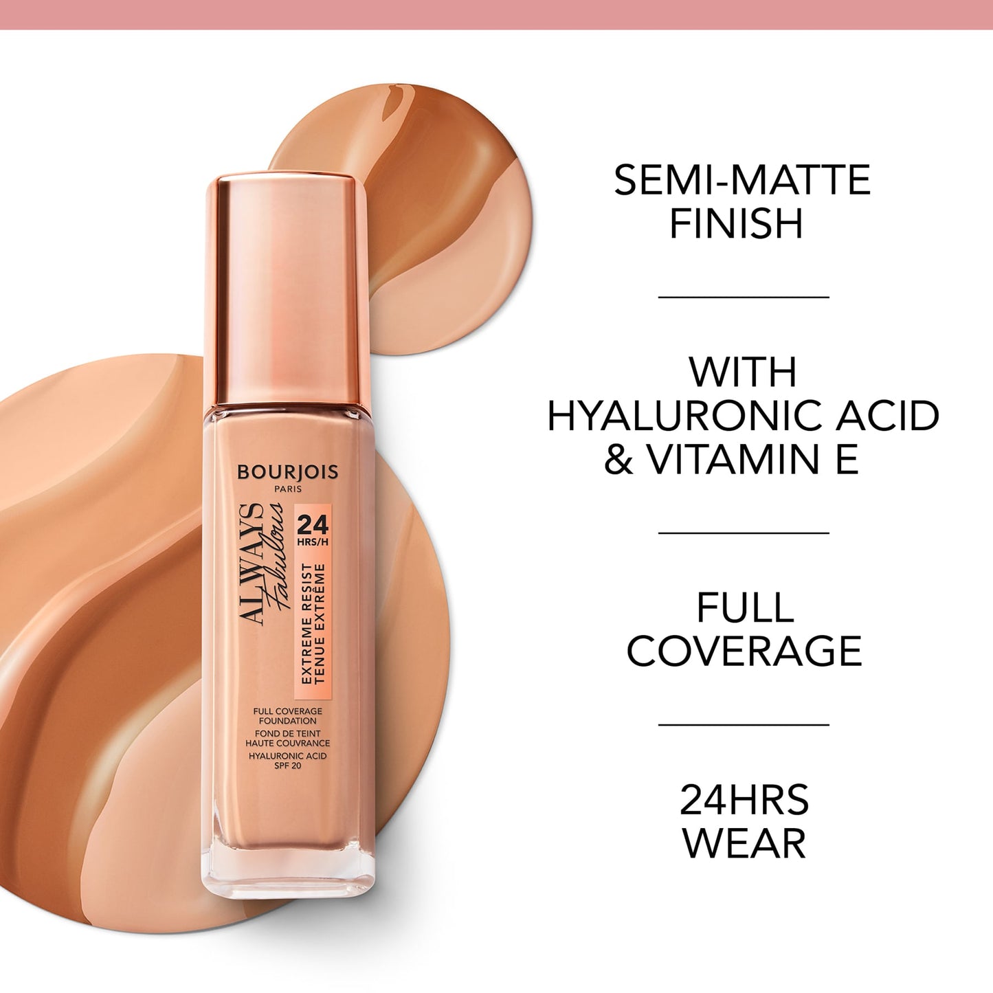 Always Fabulous Natural Finish Foundation 30ml 520 Caramel|30ml