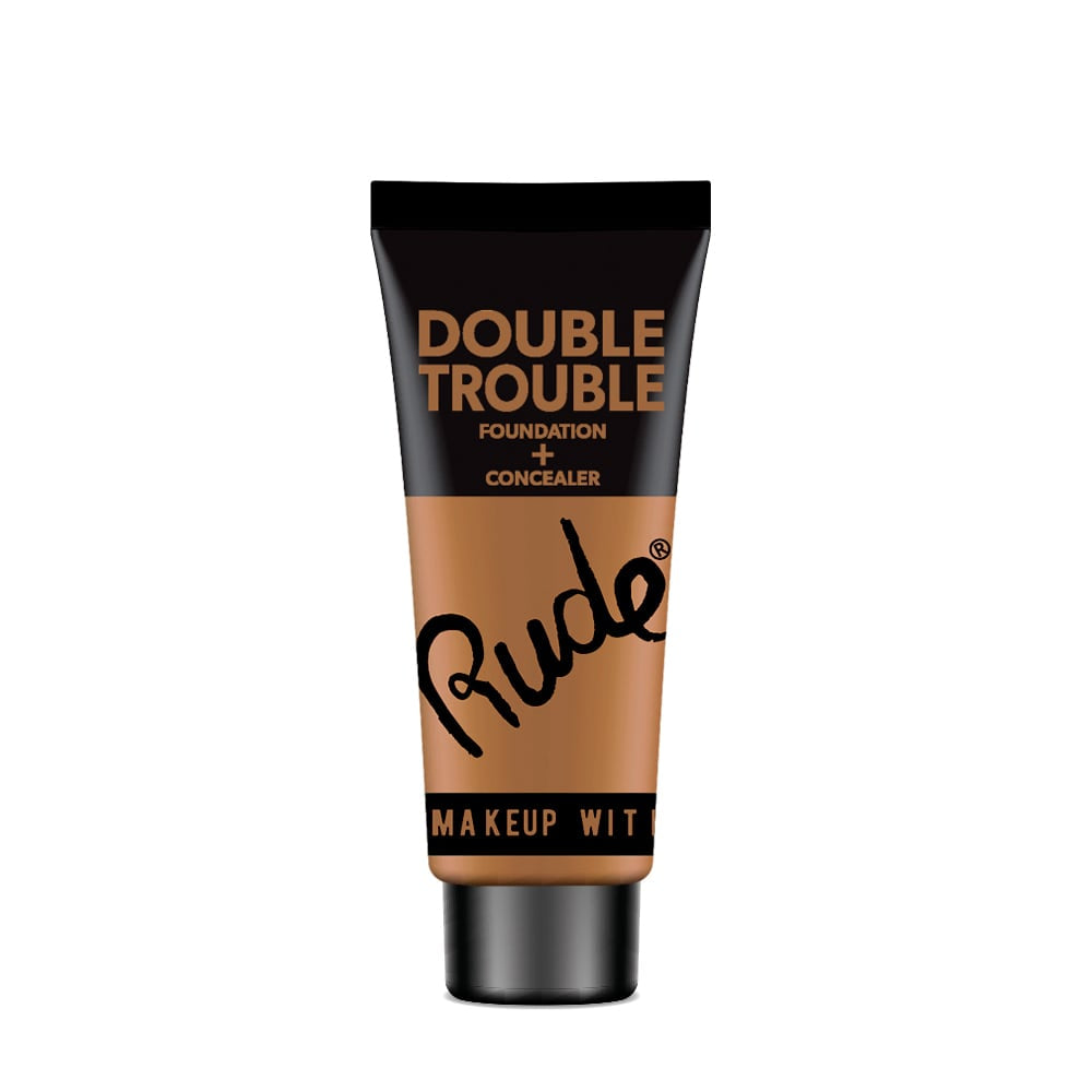 Rude Double Trouble Natural Finish Foundation + Concealer 30ml