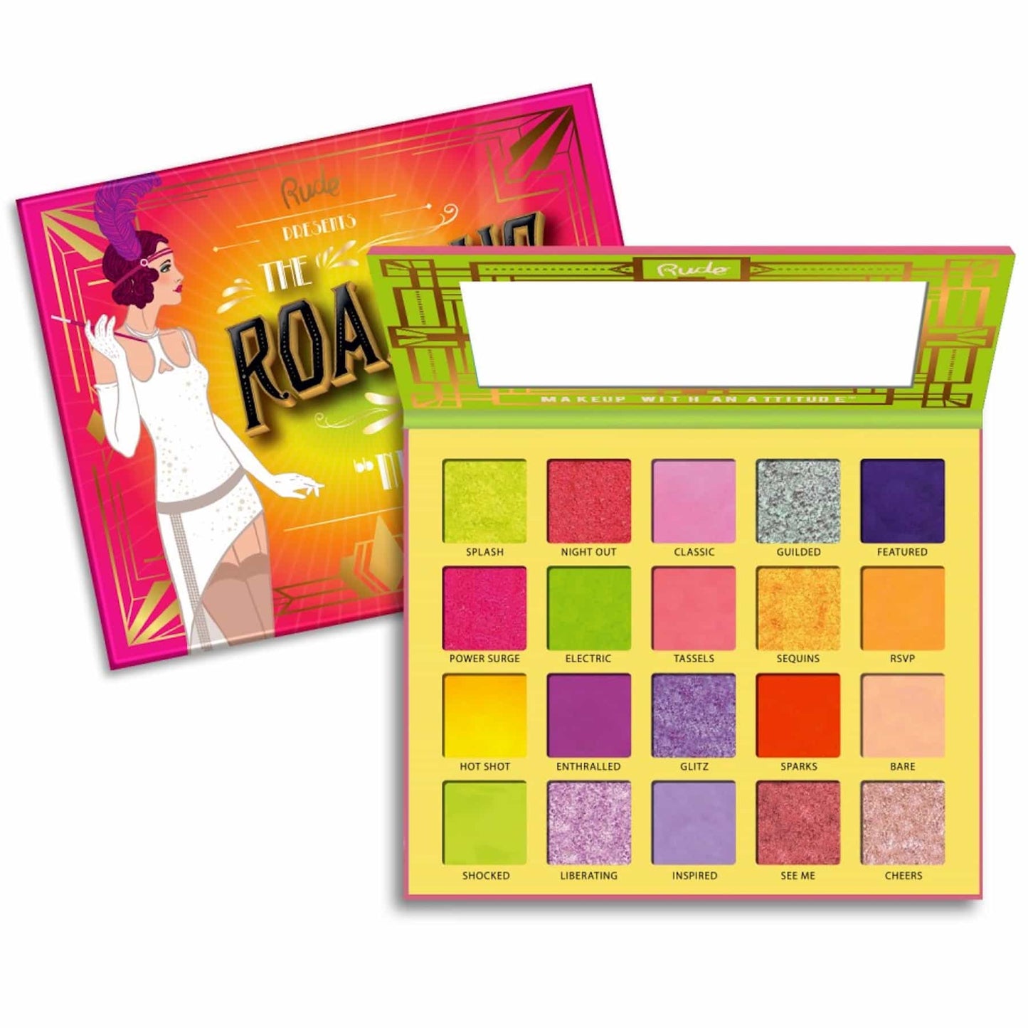 The Roaring 20s Eyeshadow Palette Neons - 20 shades Neons