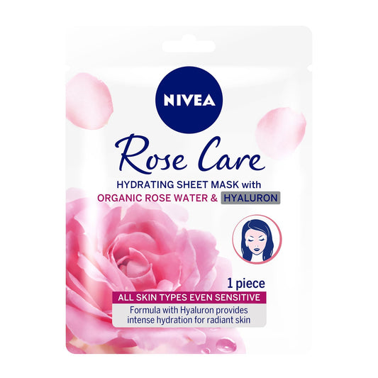 Rose Care Hydrating Face Sheet Mask Organic Rose Water