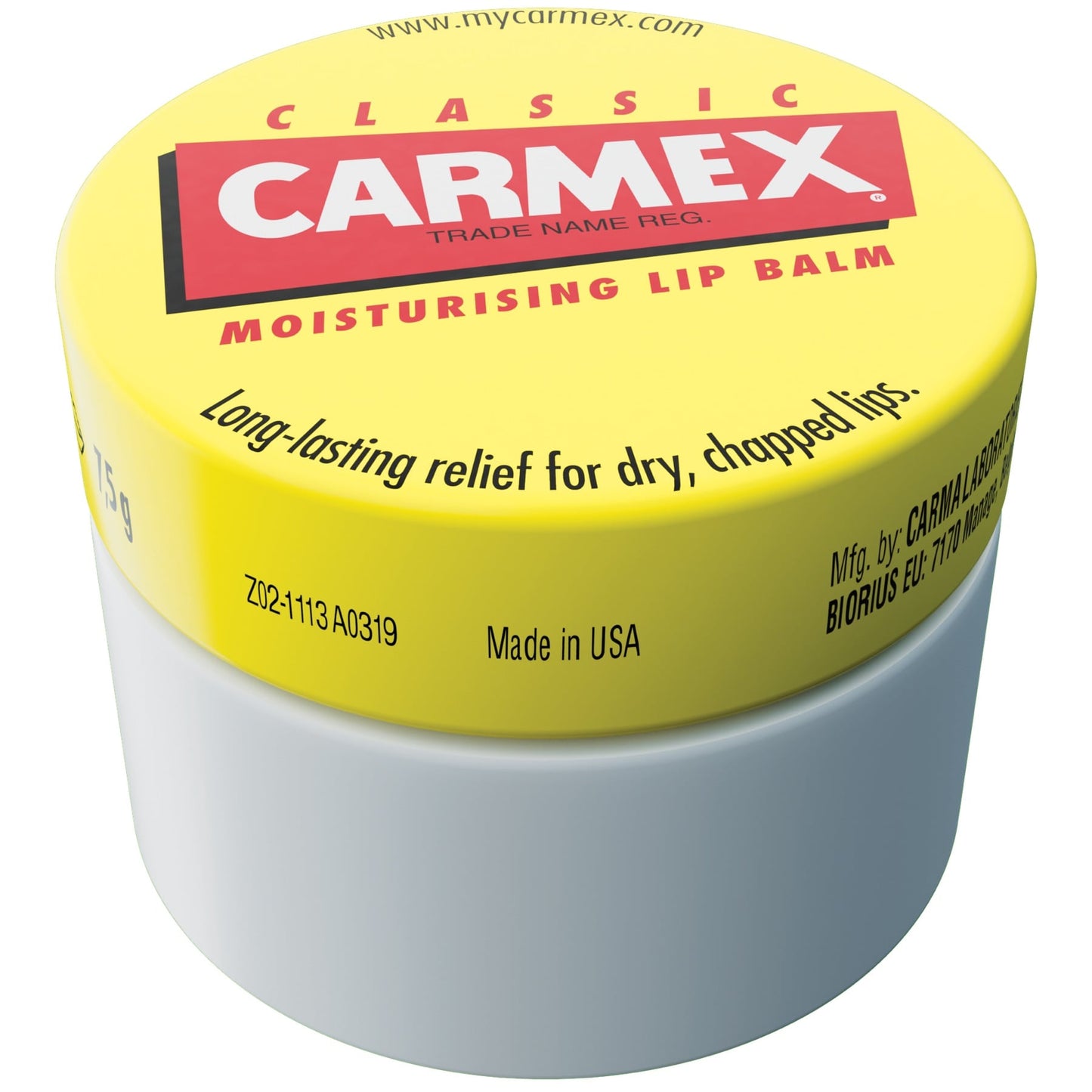 Carmex Original Lip Balm Jar 7.5g
