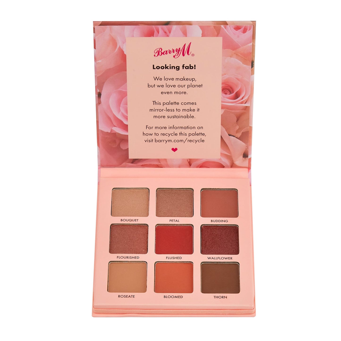 Rose Tinted Eyeshadow Palette - 9 shades 1.4g