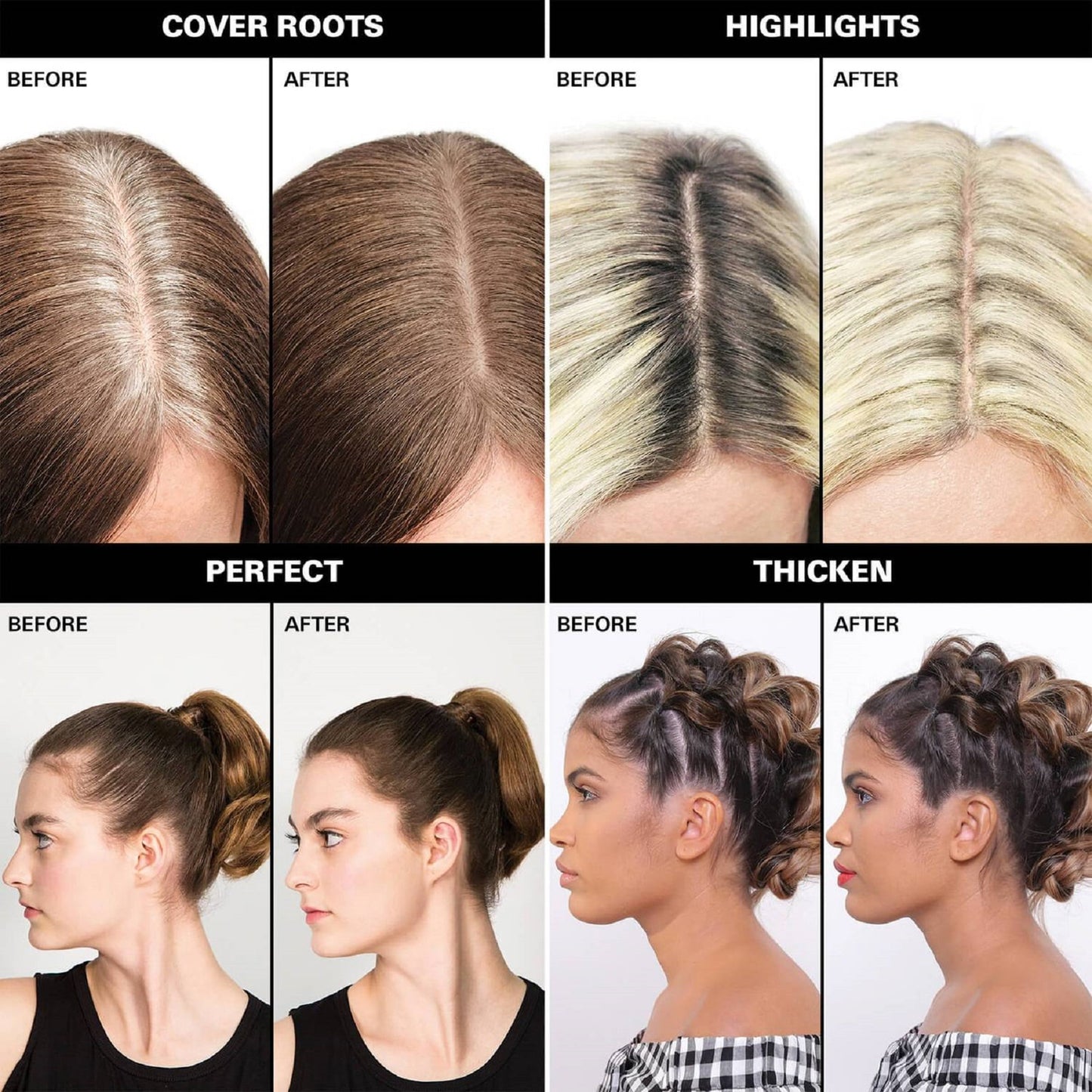 Root Cover Up Temporary Hair Colour Dark Brown|2.1g