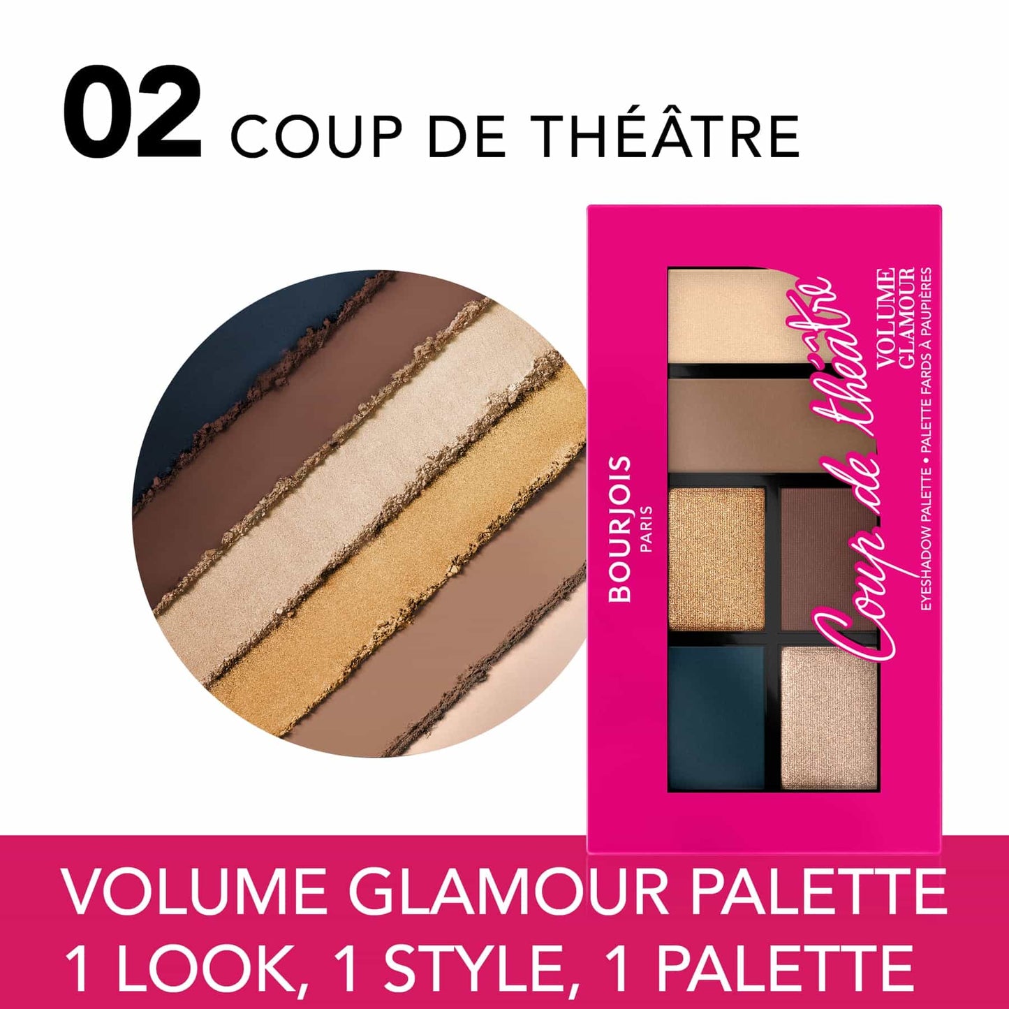 Volume Glamour Eyeshadow Palette - 6 shades 003 Coup de Theatre