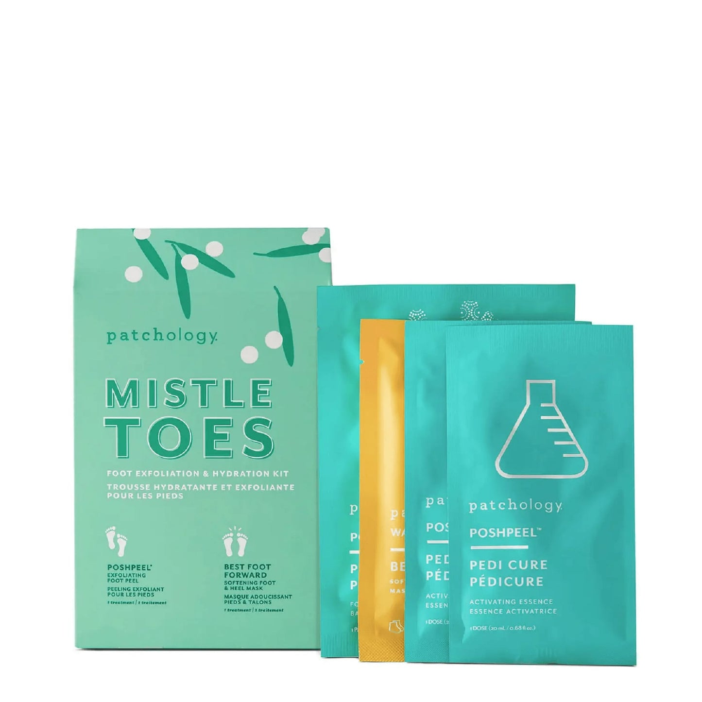 Mistle Toes Foot Exfoliation & Hydration Kit 2 x 8g