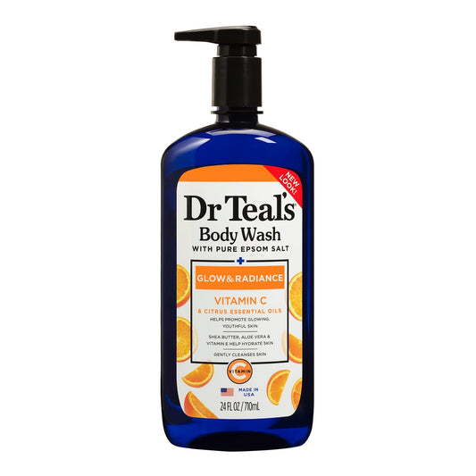 Dr Teal's Epsom Salt Body Wash Vitamin C & Citrus Oils 710 ml
