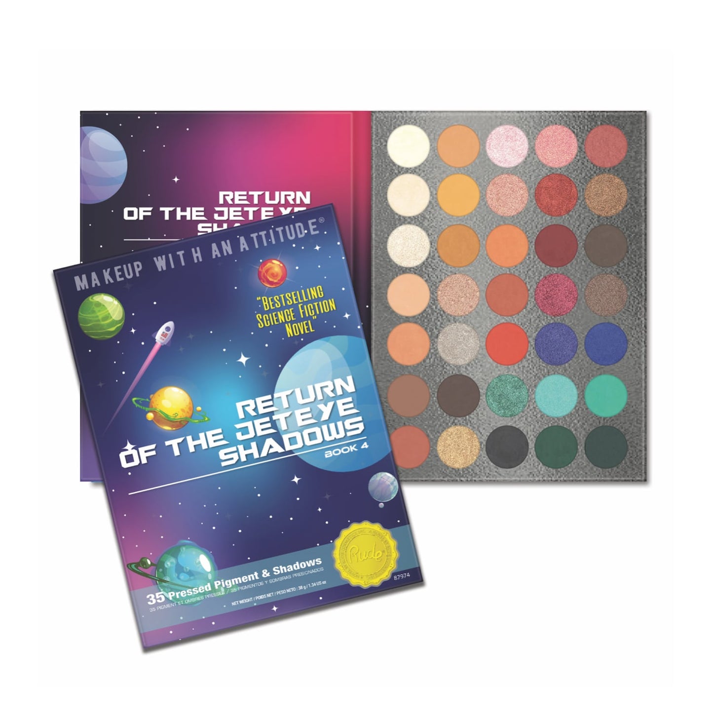 Return of the Jet Book 4 Eyeshadow Palette 35 shades 38g
