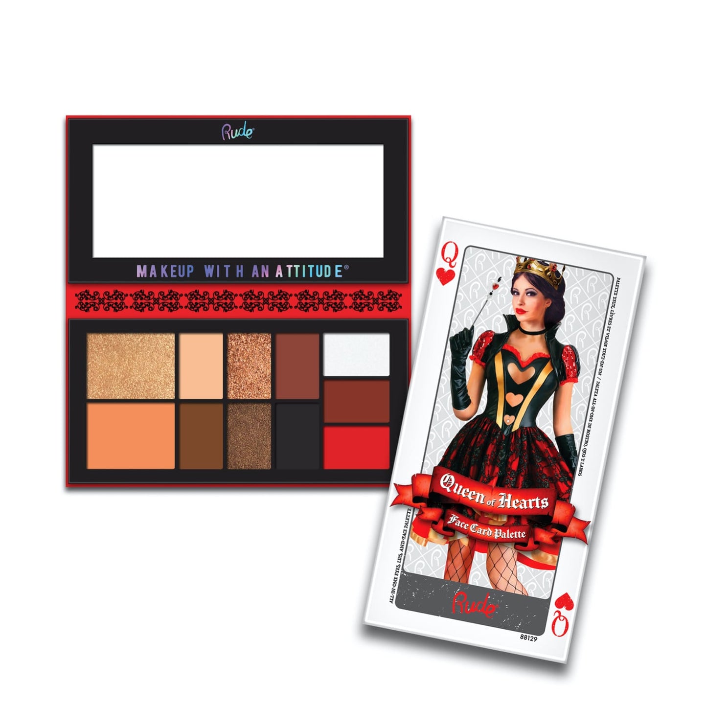 Face Card Palette Queen of Hearts 11 shades Queen of Hearts|14.6g