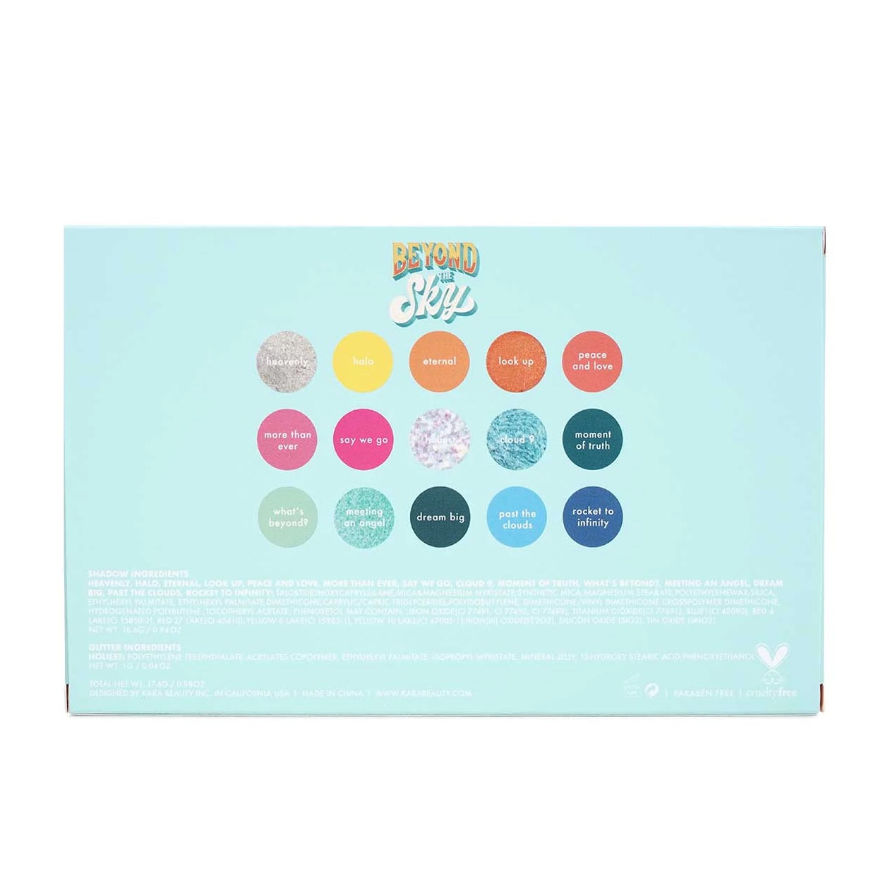 Eyeshadow Palette - 15 shades 117 Blissful: Beyond The Sky|0.6oz