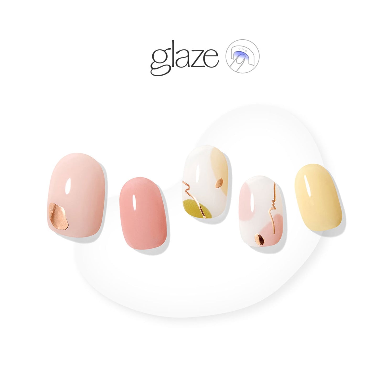 Glaze Color Drawing Nail Strips