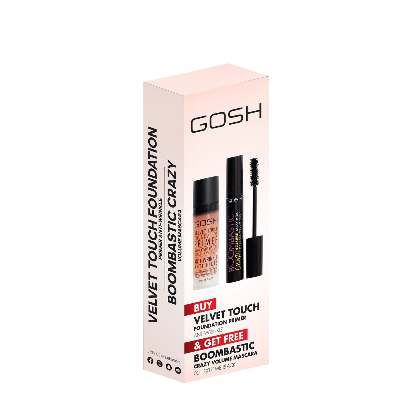 Velvet Touch Foundation and Boombastic Mascara Set 2 pcs extreme black