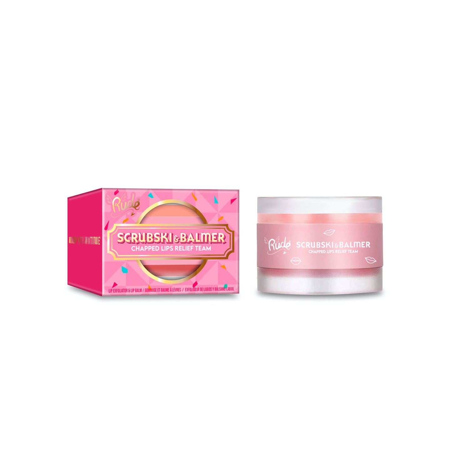 Scrubski & Balmer Lip Exfoliator and Lip Balm 7.5g Grapefruit|7.5g