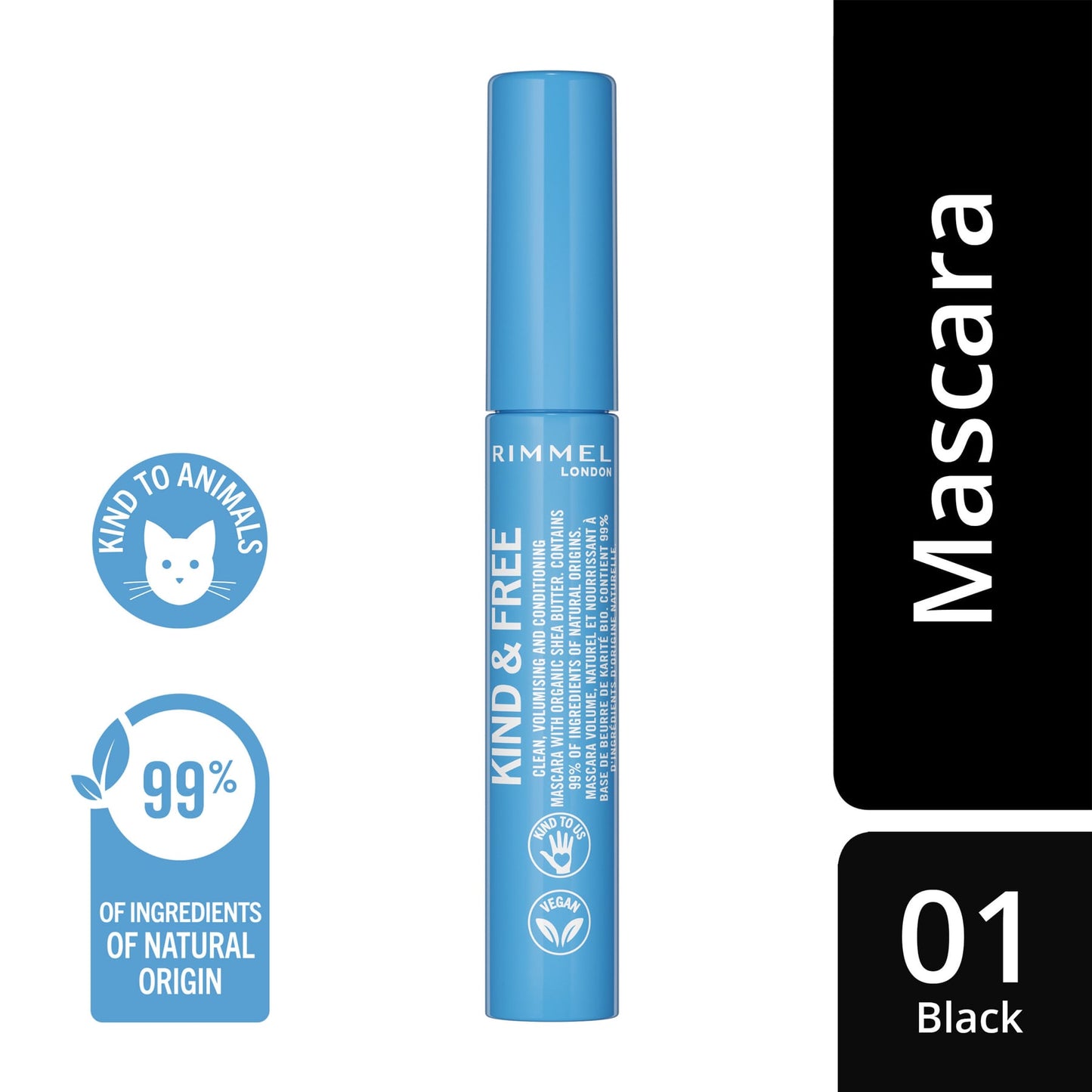 KIND & FREE Mascara 001 Black 7ml 001 Black|7ml