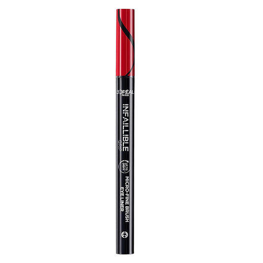 Infaillible Grip Micro-Fine Brush Eyeliner 01 Obsidian 0.4g Obsidian|0.4g