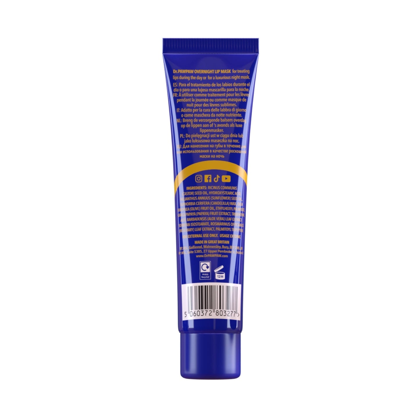Dr.pawpaw Overnight Lip Mask 25 Ml
