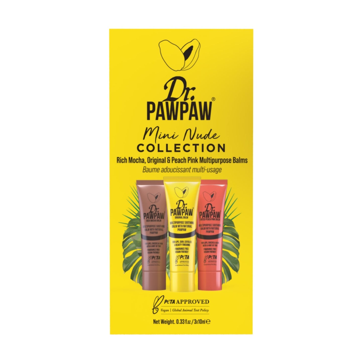 Dr.pawpaw Classic Lip Balm 10mlx3 Set