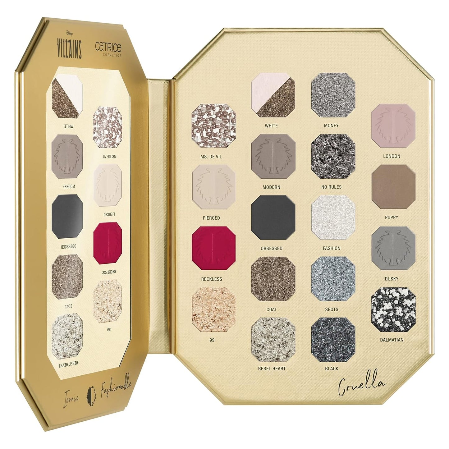 Disney Villains Cruella Eyeshadow Palette 020 Fashion Above All 18g Fashion Above All|18g