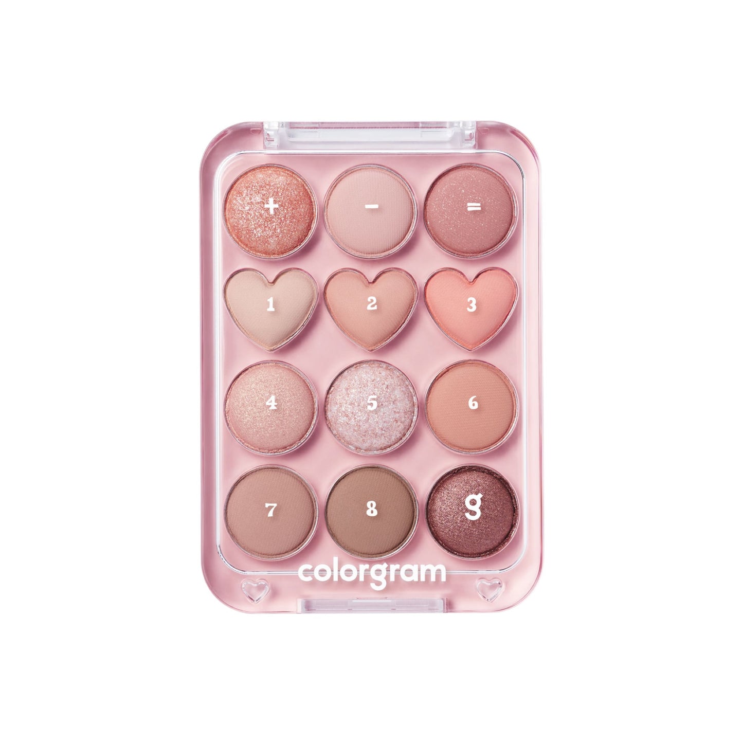 Colorgram Pin Point Eyeshadow Palette - 12 shades Peach+Coral|12 shades