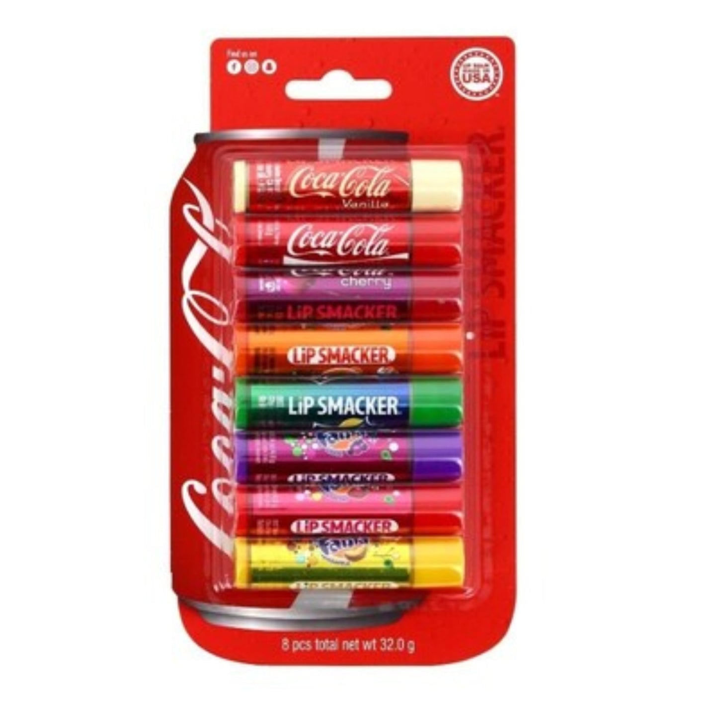 Lip Smacker Coca-Cola Party Pack 8pcs