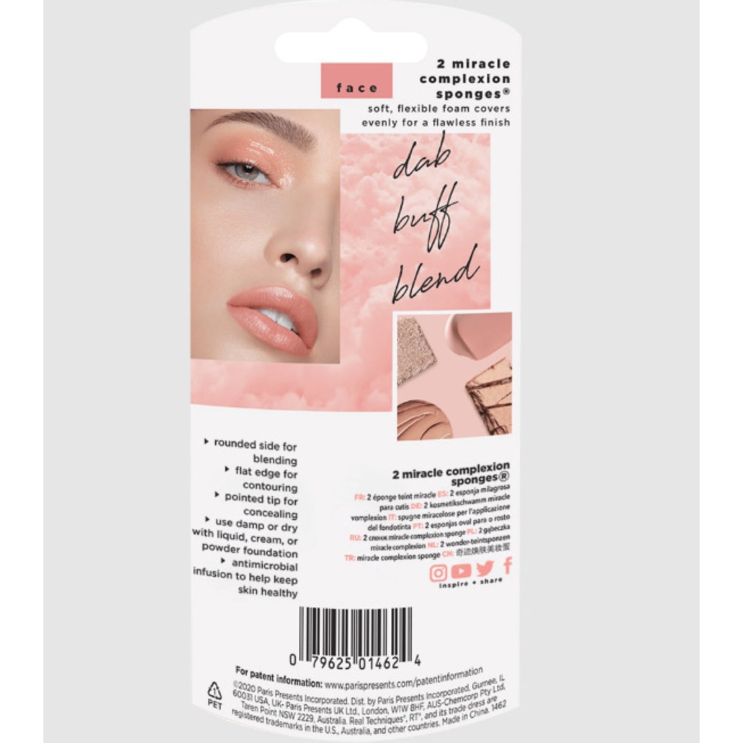 Real Techniques Miracle Complexion Sponge Duo, 2 Piece Set