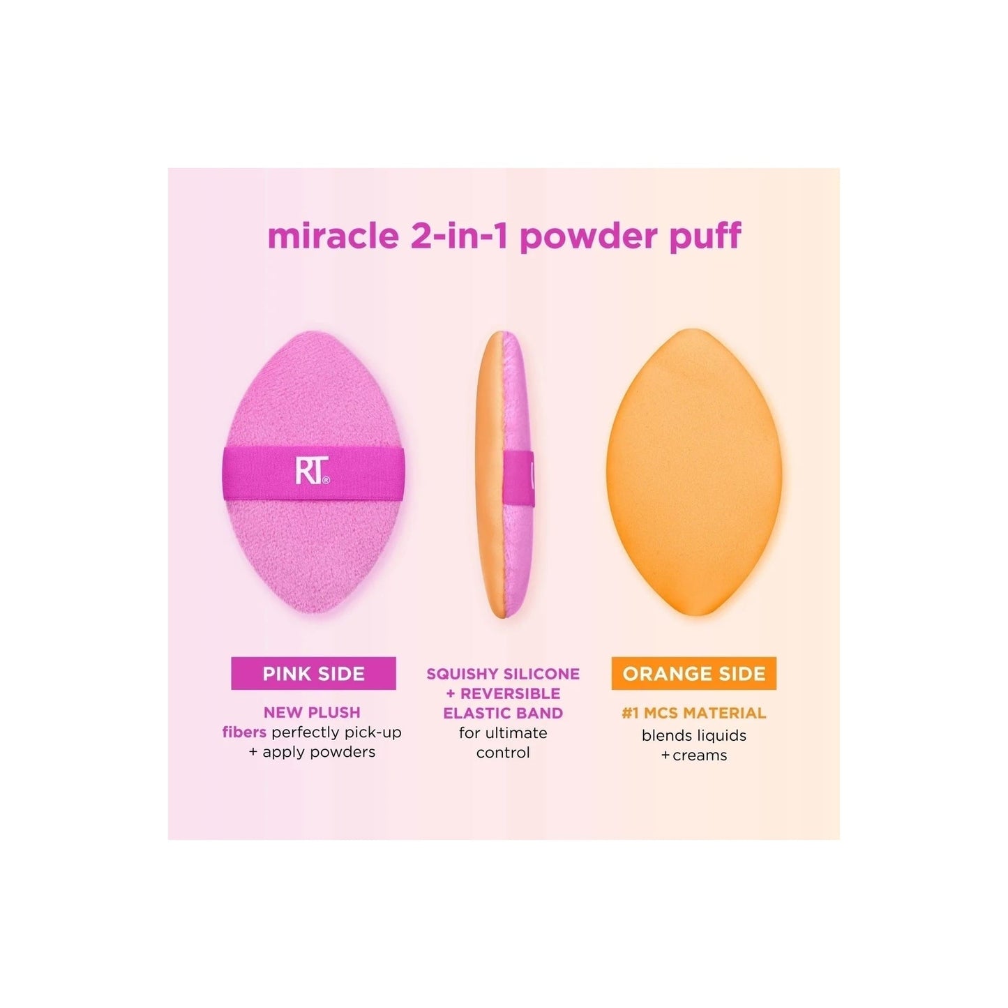 بودرة الوجه ميراكل 2 في 1 من ريل تكنيكس