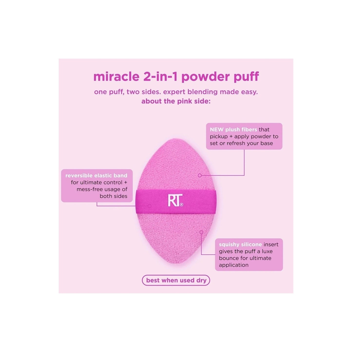 بودرة الوجه ميراكل 2 في 1 من ريل تكنيكس