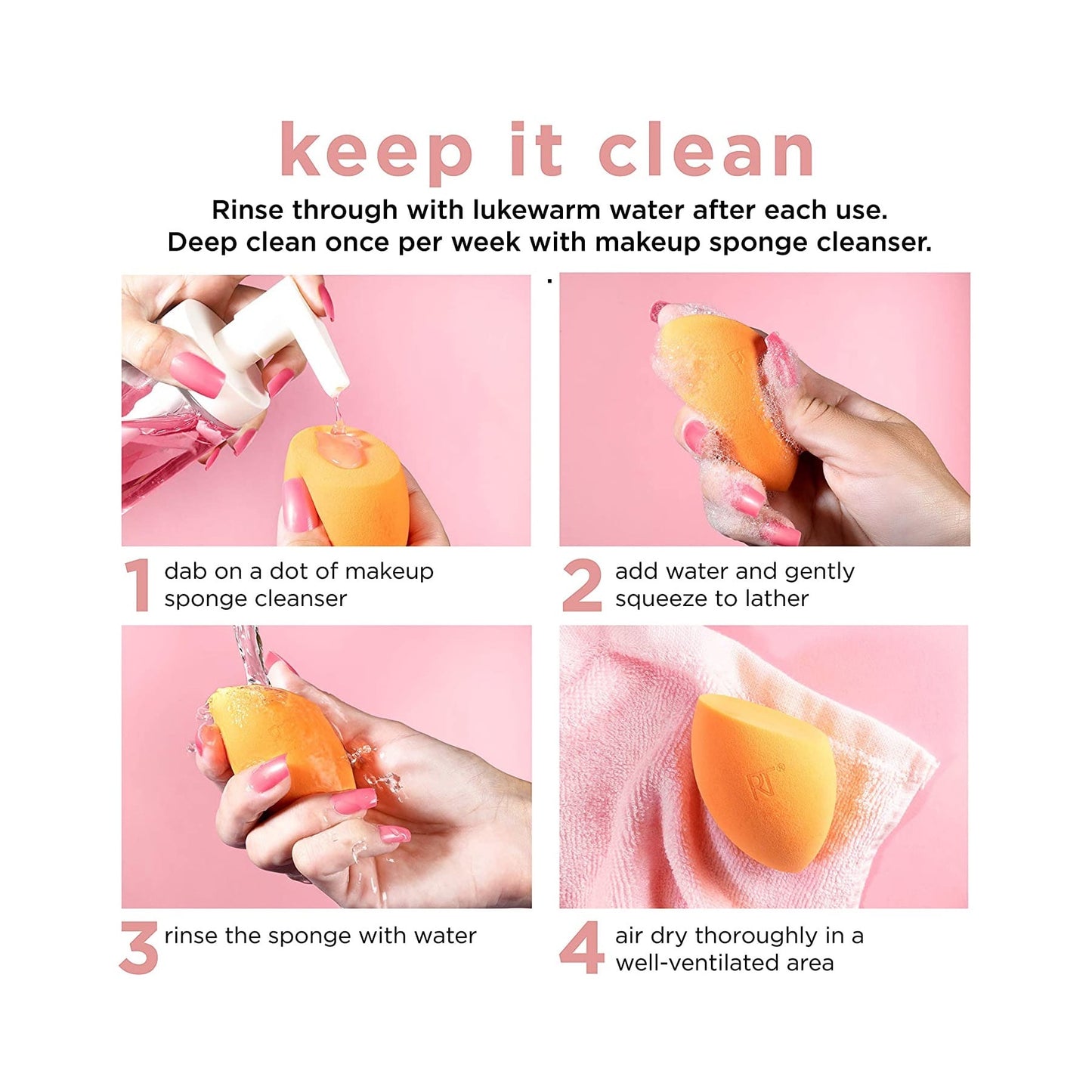 Real Techniques Miracle Complexion Sponges, 4 Piece Set